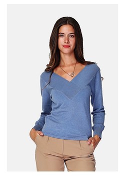 William de Faye Sweter w kolorze niebieskim ze sklepu Limango Polska w kategorii Swetry damskie - zdjęcie 167854254