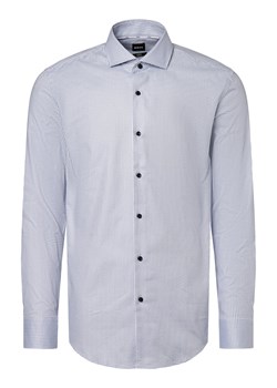 BOSS Koszula męska - H-HANK-spread-C1-222 Mężczyźni Slim Fit Bawełna jasnoniebieski wzorzysty ze sklepu vangraaf w kategorii Koszule męskie - zdjęcie 167854783