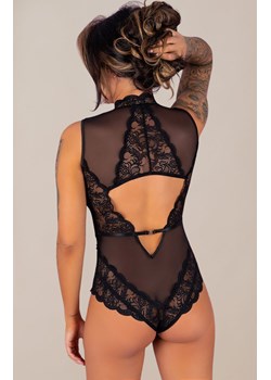 Sagen czarne body z koronką, Kolor czarny, Rozmiar S/M, LivCo Corsetti Fashion ze sklepu Intymna w kategorii Body damskie - zdjęcie 167859632