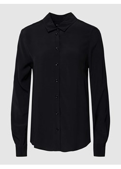 Bluzka z wiskozy w jednolitym kolorze ze sklepu Peek&Cloppenburg  w kategorii Koszule damskie - zdjęcie 167861831