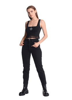 Vive Maria Top &quot;Lace Vamp&quot; w kolorze czarnym ze sklepu Limango Polska w kategorii Bluzki damskie - zdjęcie 167864661