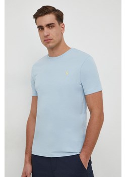 Polo Ralph Lauren t-shirt bawełniany kolor niebieski ze sklepu ANSWEAR.com w kategorii T-shirty męskie - zdjęcie 167865423