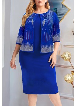 Sukienka JEROMALA BLUE ze sklepu Ivet Shop w kategorii Sukienki - zdjęcie 167865951