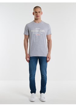 Koszulka męska bawełniana z nadrukiem szara Messeret 901 ze sklepu Big Star w kategorii T-shirty męskie - zdjęcie 167868030