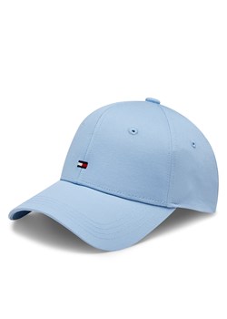 Czapka z daszkiem Tommy Hilfiger Essential Flag Cap AW0AW15785 Well Water C1Y ze sklepu eobuwie.pl w kategorii Czapki z daszkiem damskie - zdjęcie 167870060