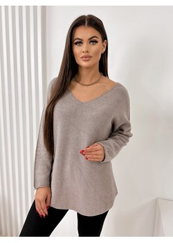 sweter fornelos ciemnobeżowy one size ze sklepu UBRA w kategorii Swetry damskie - zdjęcie 167871150
