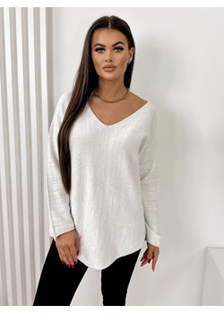sweter fornelos biały one size ze sklepu UBRA w kategorii Swetry damskie - zdjęcie 167871164
