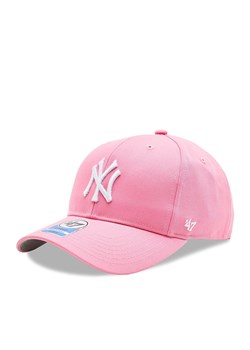 Czapka z daszkiem 47 Brand MLB New York Yankees Raised Basic '47 MVP B-RAC17CTP-RSA Różowy ze sklepu eobuwie.pl w kategorii Czapki dziecięce - zdjęcie 167871524