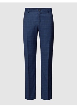 Spodnie do garnituru o kroju slim fit z wzorem w kratę model ‘NEIL’ ze sklepu Peek&Cloppenburg  w kategorii Spodnie męskie - zdjęcie 167872100
