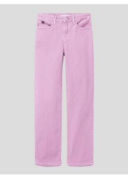 Jeansy z szeroką nogawką z bawełny model ‘IRIS ORCHID’ ze sklepu Peek&Cloppenburg  w kategorii Spodnie dziewczęce - zdjęcie 167872204