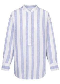 Seidensticker Lniana bluzka w kolorze błękitno-białym ze sklepu Limango Polska w kategorii Koszule damskie - zdjęcie 167873191