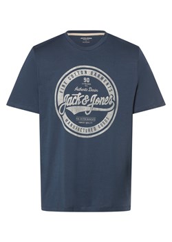 Jack & Jones Koszulka męska - JJEJeans Mężczyźni Bawełna granatowy nadruk ze sklepu vangraaf w kategorii T-shirty męskie - zdjęcie 167874994