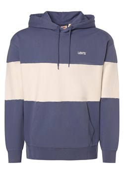 Levi's Męski sweter z kapturem Mężczyźni Bawełna niebieski w paski ze sklepu vangraaf w kategorii Bluzy męskie - zdjęcie 167875001