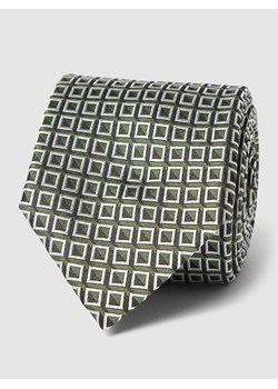 Krawat jedwabny ze wzorem w pepitkę model ‘Tie’ (7,5 cm) ze sklepu Peek&Cloppenburg  w kategorii Krawaty - zdjęcie 167876733