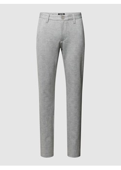 Spodnie materiałowe z mieszanki wiskozy z wzorem w kratę glencheck model ‘MARK’ ze sklepu Peek&Cloppenburg  w kategorii Spodnie męskie - zdjęcie 167877463