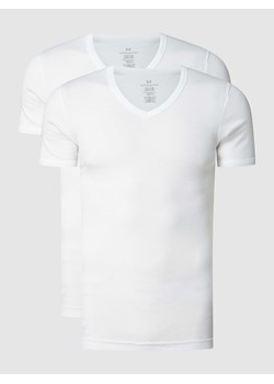 T-shirt z bawełny w zestawie 2 szt. ze sklepu Peek&Cloppenburg  w kategorii Podkoszulki męskie - zdjęcie 167881764