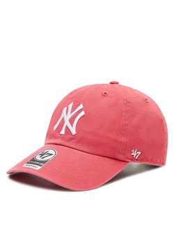 Czapka z daszkiem 47 Brand Mlb New York Yankees 47 Clean Up B-RGW17GWSNL-BE Czerwony ze sklepu eobuwie.pl w kategorii Czapki z daszkiem damskie - zdjęcie 167892651