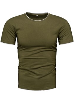 Koszulka męska t-shirt zielony Recea ze sklepu Recea.pl w kategorii T-shirty męskie - zdjęcie 167893100