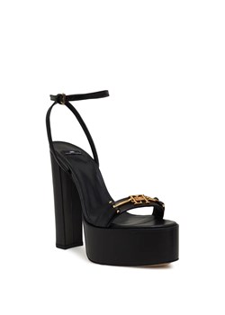 Elisabetta Franchi Skórzane sandały na słupku ze sklepu Gomez Fashion Store w kategorii Sandały damskie - zdjęcie 167895491