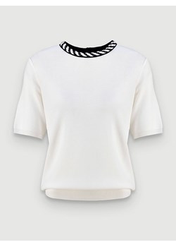 Molton Bluzka w kolorze białym ze sklepu Limango Polska w kategorii Bluzki damskie - zdjęcie 167896224