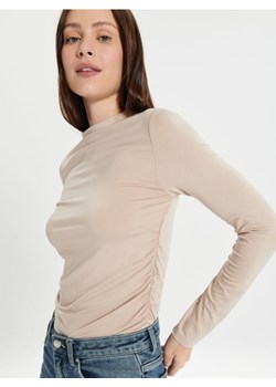 Sinsay - Koszulka z długimi rękawami - beżowy ze sklepu Sinsay w kategorii Bluzki damskie - zdjęcie 167899442
