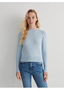 Reserved - Sweter z wiskozą - jasnoniebieski ze sklepu Reserved w kategorii Swetry damskie - zdjęcie 167900864