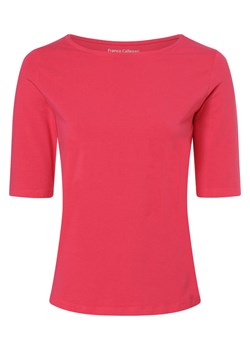 Franco Callegari T-shirt damski Kobiety Dżersej wyrazisty róż jednolity ze sklepu vangraaf w kategorii Bluzki damskie - zdjęcie 167901172