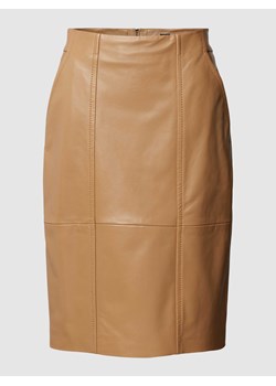Spódnica skórzana z wpuszczanymi kieszeniami model ‘Seleni’ ze sklepu Peek&Cloppenburg  w kategorii Spódnice - zdjęcie 167902161