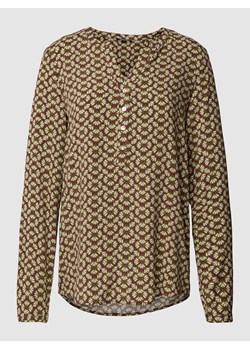 Bluzka z wiskozy z graficznym wzorem na całej powierzchni ze sklepu Peek&Cloppenburg  w kategorii Bluzki damskie - zdjęcie 167902251