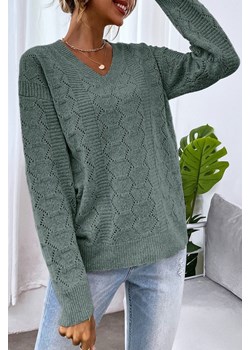 Sweter MENARELA GREEN ze sklepu Ivet Shop w kategorii Swetry damskie - zdjęcie 167902803