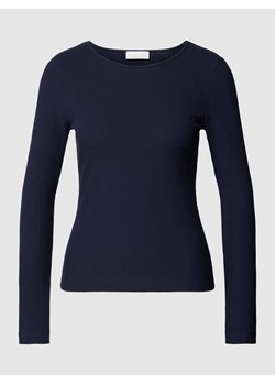 Bluzka z długim rękawem w jednolitym kolorze ze sklepu Peek&Cloppenburg  w kategorii Bluzki damskie - zdjęcie 167924613