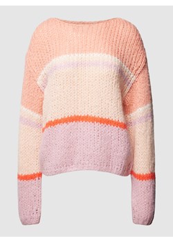 Sweter z dzianiny w stylu Colour Blocking ze sklepu Peek&Cloppenburg  w kategorii Swetry damskie - zdjęcie 167924792