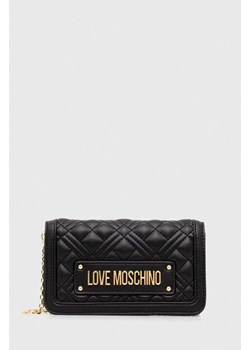 Love Moschino kopertówka kolor czarny ze sklepu ANSWEAR.com w kategorii Kopertówki - zdjęcie 167924964
