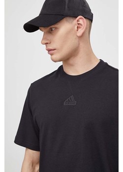 adidas t-shirt bawełniany męski kolor czarny z nadrukiem IR5266 ze sklepu ANSWEAR.com w kategorii T-shirty męskie - zdjęcie 167928621