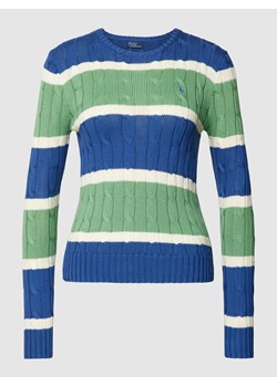 Sweter z dzianiny z wzorem warkocza ze sklepu Peek&Cloppenburg  w kategorii Swetry damskie - zdjęcie 167930224