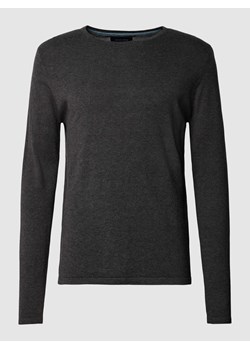 Sweter z dzianiny w jednolitym kolorze ze sklepu Peek&Cloppenburg  w kategorii Swetry męskie - zdjęcie 167930632