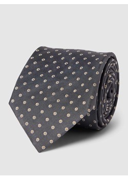Krawat jedwabny ze szlufką po wewnętrznej stronie ze sklepu Peek&Cloppenburg  w kategorii Krawaty - zdjęcie 167930864