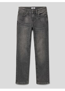 Jeansy o kroju regular fit z naszywką z logo model ‘CLARK’ ze sklepu Peek&Cloppenburg  w kategorii Spodnie chłopięce - zdjęcie 167931010