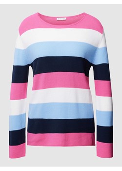 Sweter z dzianiny w jednolitym kolorze ze sklepu Peek&Cloppenburg  w kategorii Swetry damskie - zdjęcie 167931354