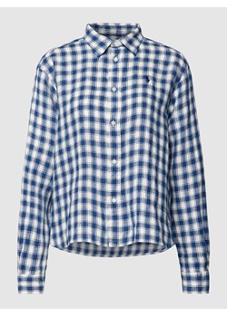 Bluzka lniana ze wzorem w szkocką kratę ze sklepu Peek&Cloppenburg  w kategorii Koszule damskie - zdjęcie 167931802