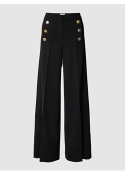 Spodnie materiałowe o luźnym kroju z listwą guzikową model ‘BRIDGET’ ze sklepu Peek&Cloppenburg  w kategorii Spodnie damskie - zdjęcie 167932181