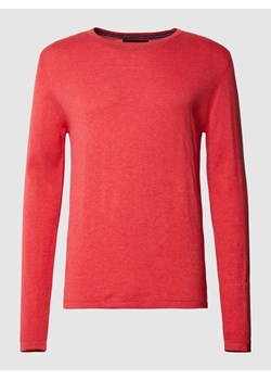 Sweter z dzianiny w jednolitym kolorze ze sklepu Peek&Cloppenburg  w kategorii Swetry męskie - zdjęcie 167932544