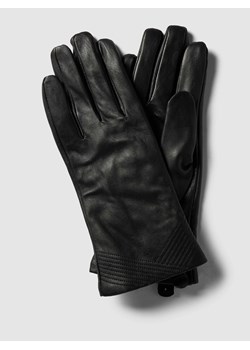 Rękawiczki skórzane ze skóry jagnięcej nappa w kolorze czarnym ze sklepu Peek&Cloppenburg  w kategorii Rękawiczki damskie - zdjęcie 167933352