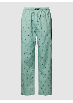 Spodnie od piżamy z tunelem i nadrukiem z motywem na całej powierzchni ze sklepu Peek&Cloppenburg  w kategorii Piżamy męskie - zdjęcie 167933834