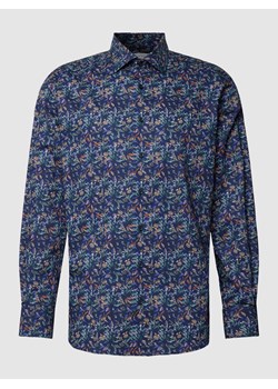 Koszula biznesowa o kroju comfort fit ze wzorem na całej powierzchni ze sklepu Peek&Cloppenburg  w kategorii Koszule męskie - zdjęcie 167933902