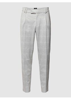 Spodnie do garnituru o kroju slim fit model ‘Sando’ w kolorze jasnoszarym ze sklepu Peek&Cloppenburg  w kategorii Spodnie męskie - zdjęcie 167934180