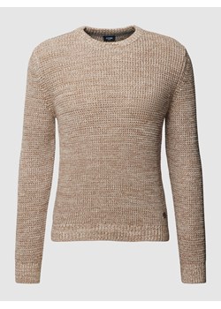 Sweter z dzianiny z detalem z logo model ‘Marvin’ ze sklepu Peek&Cloppenburg  w kategorii Swetry męskie - zdjęcie 167934254