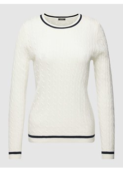 Sweter z dzianiny z prążkowanymi wykończeniami ze sklepu Peek&Cloppenburg  w kategorii Swetry damskie - zdjęcie 167934461