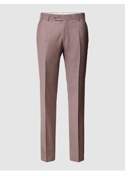 Spodnie materiałowe o kroju straight fit w kant ze sklepu Peek&Cloppenburg  w kategorii Spodnie męskie - zdjęcie 167934840