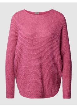 Sweter z dzianiny z nietoperzowymi rękawami model ‘Eretta’ ze sklepu Peek&Cloppenburg  w kategorii Swetry damskie - zdjęcie 167935000